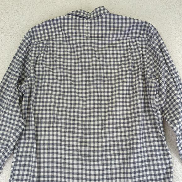 Banana Republic Camden Fit Luxe Flannel Button-down Shirt Check Pattern Medium - Picture 5 of 7